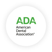 American Dental Association logo.